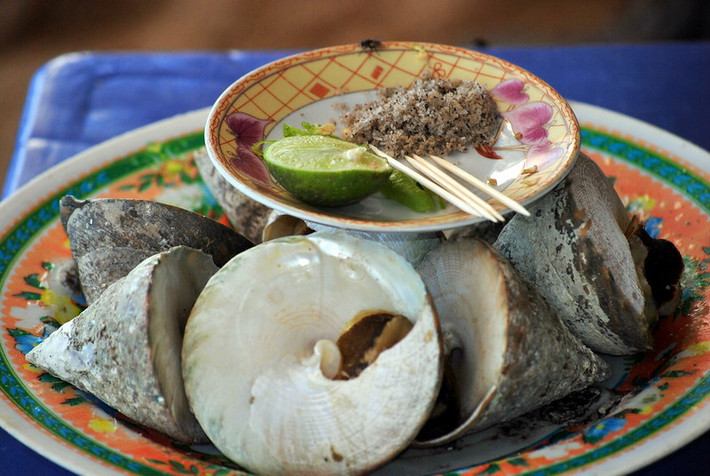 Cách chế biến món ốc vú nàng cũng khá đơn giản, chỉ cần luộc chấm với muối chanh hoặc cầu kỳ hơn là nướng trên lò than hoặc làm gỏi ốc cũng rất ngon miệng.