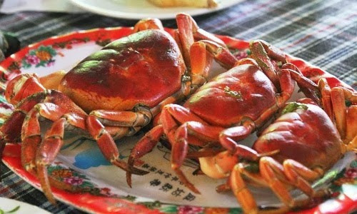 Món ăn dễ chế biến từ cua đá là hấp bia, cầu kỳ hơn có thể xào me hay rang muối. Nếu nướng trên than củi không tẩm ướp gia vị gì, cua có vị ngầy ngậy ăn rất ngon.