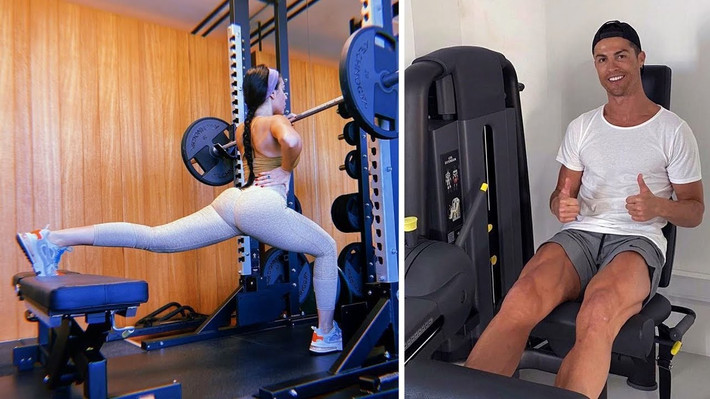 Trên trang cá nhân, ngoài những tấm hình tình cảm bên bạn trai, Georgina Rodriguez thường xuyên khoe thân hình nóng bỏng trong những bộ đồ thể thao ôm sát.