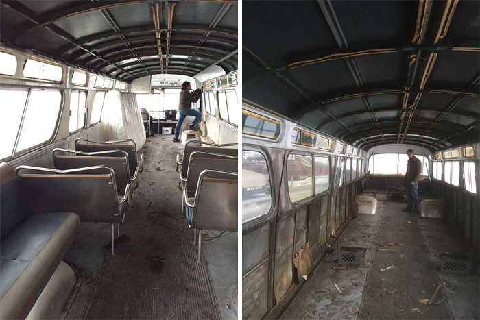 Khi nhìn thấy chiếc xe bus cũ mã hiệu GMC 1966 được rao bán trên trang eBay, Jessie đã quyết định sẽ mua nó.