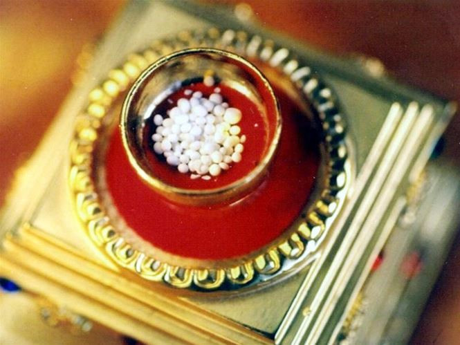 Những hạt xá lợi đầu tiên được tìm thấy là khi các đệ tử hỏa táng thi hài của Phật tổ Thích Ca Mâu Ni sau khi Người viên tịch.