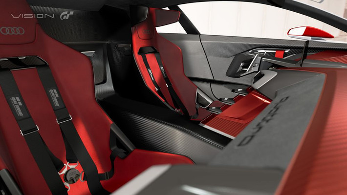 E-tron Vision Gran Turismo nặng khoảng 1.360 kg, kết hợp với sức mạnh động cơ trên giúp mẫu xe có khả năng tăng tốc 0-100 km/h chỉ trong vòng 2,6 giây.