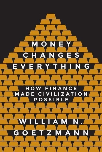 Cuốn Money changes everything của William Goetzman. Trước khi trở thành giáo sư tài chính tại Yale, William Goetzman là nhà khảo cổ học và người phụ trách bảo tàng. Trong Money changes everything, ông kết hợp mọi thứ của mình một cách dễ dàng. Bắt đầu với các địa điểm khai thác mỏ ở Iraq và kết thúc ở nước Mỹ thời hậu chiến, ông cho thấy sự đổi mới tài chính là “người hầu gái” của sự tiến bộ văn minh. Ông đã cung cấp cho người đọc những tấm bảng khắc chữ Babylon, một chiếc binh Trung Quốc từ thế kỷ 11 và một bản điều lệ dài 8 foot của tập đoàn đầu tiên của châu Âu - một nhà máy ở Toulouse, Pháp. Được xuất bản vào năm 2016, cuốn sách này được cho là mang lại cái nhìn tổng quan toàn diện nhất về lịch sử tiền tệ. Ảnh: Amazon.