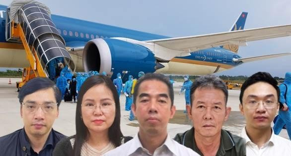 Vụ án “chuyến bay giải cứu”: Đây cũng là một trong 2 đại án gây chấn động dư luận liên quan dịch COVID-19. Đến nay đã có 32 bị can bị khởi tố, trong đó có nhiều quan chức bị khởi tố tội nhận hối lộ như Thứ trưởng Bộ Ngoại giao Tô Anh Dũng; loạt cán bộ Cục Lãnh sự; ông Nguyễn Quang Linh, Trợ lý phó Thủ tướng; Nguyễn Thanh Hải, Vụ trưởng Vụ Quan hệ quốc tế, Văn phòng Chính phủ; các cán bộ, nguyên cán bộ tại các lãnh sự quán Việt Nam ở Osaka (Nhật Bản), Angola, Nga…