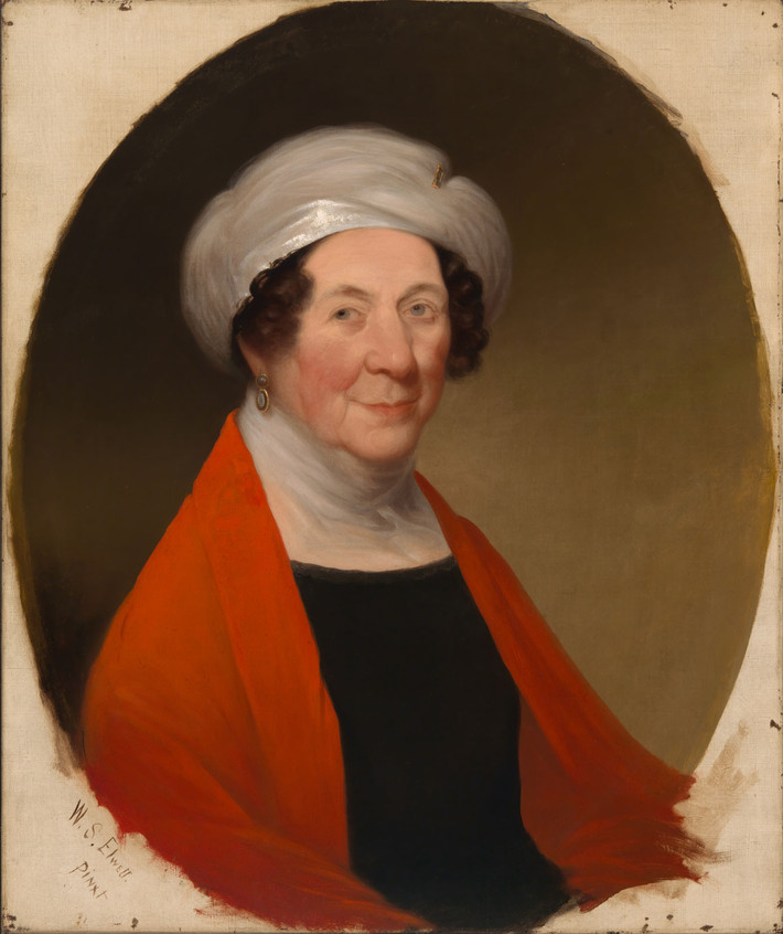 Trong số này có chân dung Tổng thống Mỹ George Washington do Gilbert Stuart vẽ.