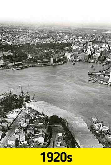 Cầu cảng Sydney của Australia được xây dựng vào năm 1924.
