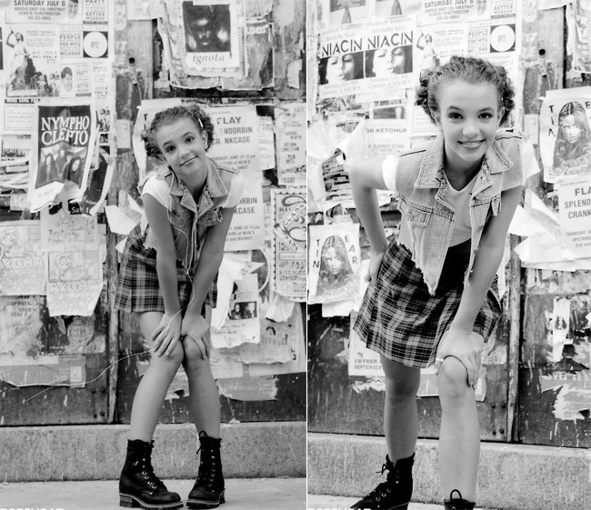 Style của Brit trong bộ ảnh này cũng y hệt như style của nữ ca sĩ 5 năm sau, đó là nhờ Alycia Lere, người làm stylist cho Spears và cũng là người làm việc với công chúa pop vào đầu những năm 90.