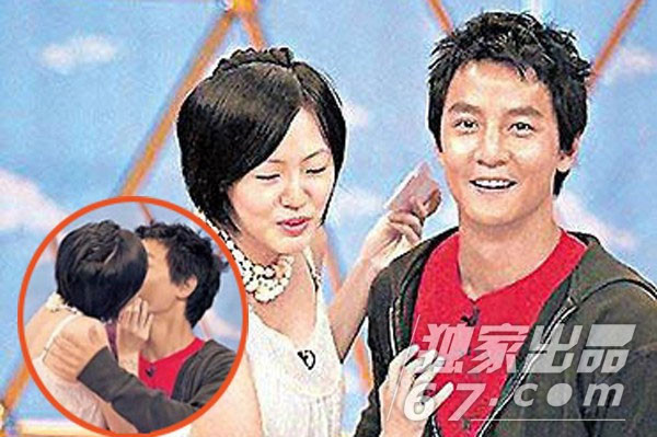 Nữ MC nổi tiếng nhất xứ Đài hôn ngấu nghiến Ngô Ngạn Tổ như một cặp tình nhân ngay trên sân khấu.