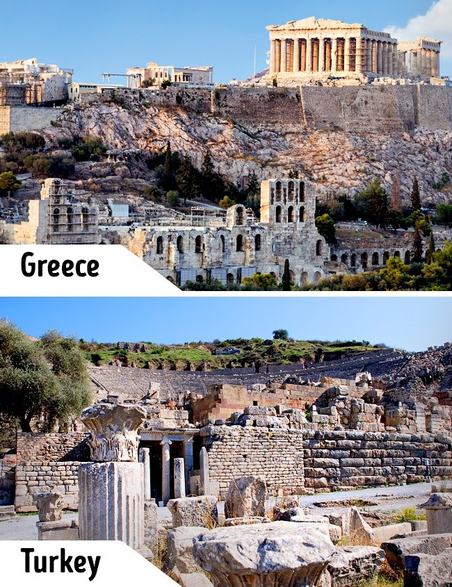 Thành cổ Acropolis ở Hy Lạp và Ephesus ở Thổ Nhĩ Kỳ đều là những nơi ghi dấu thời kỳ vàng son của nền văn minh Hy Lạp cổ đại.