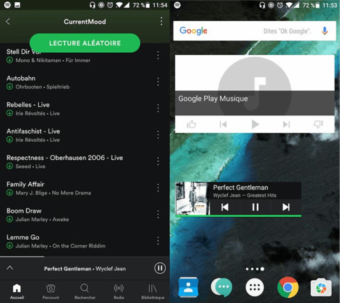 Với ứng dụng Spotify tích hợp trên thanh thông báo hoặc màn hình khóa của điện thoại, người dùng có quyền thâm nhập vào thế giới âm nhạc rộng lớn.