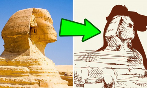 Đầu của bức tượng nhân sư ở Giza được nhà địa chất học Robert Schoch cho rằng, bức tượng này ban đầu có phần đầu của một con sư tử.