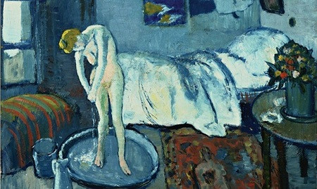 "The Blue Room" (Căn phòng màu xanh) là một trong những kiệt tác hội họa đầu tiên của danh họa Pablo Picasso. Ông vẽ bức tranh này năm 1901, khi ông 19 tuổi. Vào năm 2014, các nhà nghiên cứu phát hiện phía dưới bức tranh này là hình chân dung một người đàn ông bí ẩn.