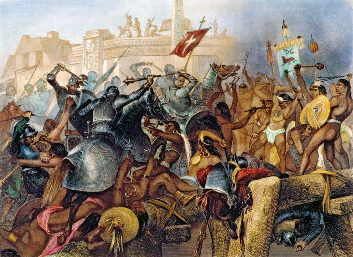 Cuối cùng, quân đội Tây Ban Nha giành được thắng lợi trước lực lượng Aztec. Nhiều nhà cửa, đền thờ, đường xá... ở Tenochtitlan bị phá hủy hoặc hư hại do cuộc chiến khốc liệt gây ra.