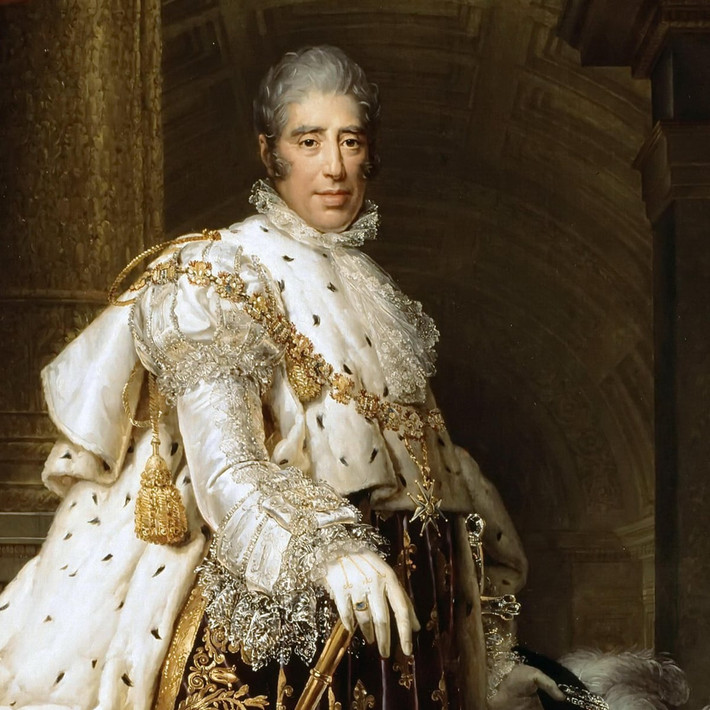 Trước khi xuất hiện trong buổi đấu giá, 4 chiếc ghế do Vua Louis XVIII sai người làm cho em trai từng thuộc sở hữu của nhiều người.