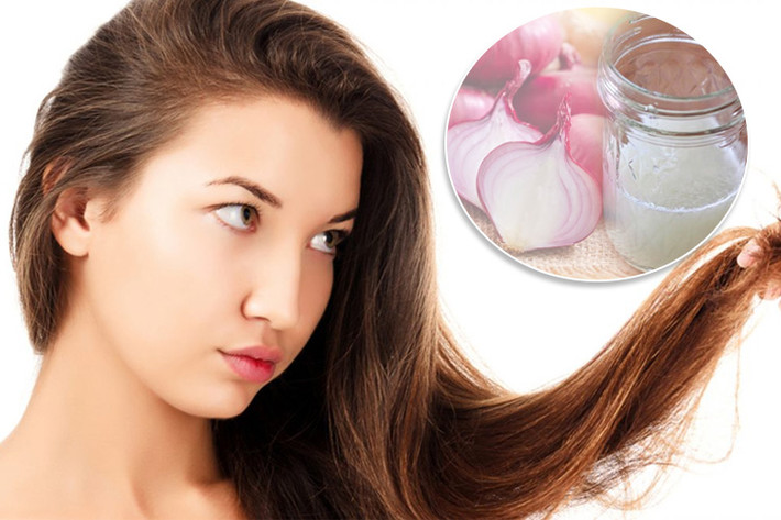 Tăng cường sức khỏe tóc: Lưu huỳnh trong nước ép hành tây có khả năng thúc đẩy sản xuất collagen. Do đó, loại thực phẩm này cũng giúp tăng cường sự phát triển của tóc. Ảnh: Stylecraze.