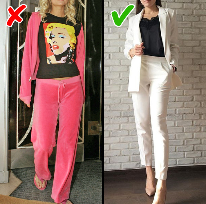 Bộ đồ nỉ: Đầu năm 2000, tracksuit - bộ đồ làm bằng chất liệu nỉ/nhung với áo và quần cùng màu này từng được coi là biểu tượng của sự sành điệu. Tuy nhiên, giờ chúng đã trở thành thời trang lỗi mốt và rẻ tiền.