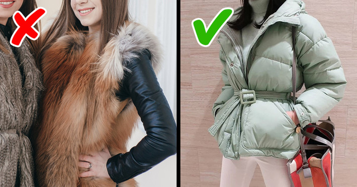 Áo khoác lông thú giờ đây cũng không còn thời trang nữa. Tốt nhất chúng ta nên chọn một chiếc áo khoác phong cách hoặc áo khoác giả da.