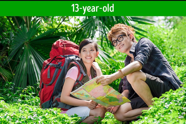Biết cách tìm đường: Đến tuổi 13 trẻ cần học cách nhớ phương hướng, xem các ký hiệu bản đồ và xác định đường đi đúng hướng.
