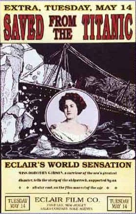 29 ngày sau khi tàu Titanic bị chìm, một bộ phim về thảm kịch chìm tàu kinh hoàng này được công chiếu. Bộ phim gây được tiếng vang với việc một nữ diễn viên đã thực sự có mặt trên tàu Titanic và may mắn sống sót.
