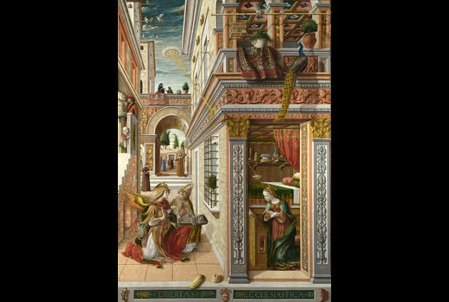 Trong bức tranh "Truyền tin với Thánh Emidius" do họa sĩ người Italy Carlo Crivelli vẽ năm 1486, một vật thể tròn phát ra chùm ánh sáng chiếu xuống Đức mẹ Đồng trinh Mary. Đây được cho là một trong những bằng chứng về UFO trong tranh vẽ cổ xưa
