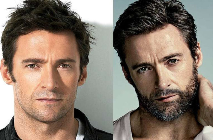 Hugh Jackman sẽ bị mất điểm nghiêm trọng nếu không có hàm râu quai nón.