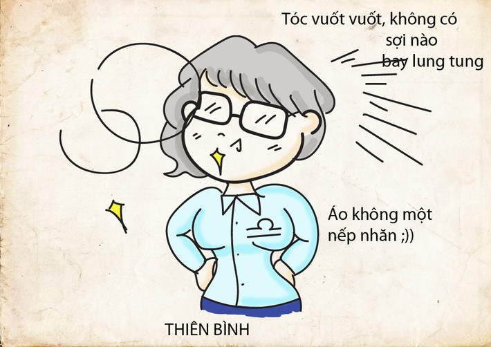 Thiên Bình vốn là sứ giả của hòa bình, của sự duyên dáng, yêu nghệ thuật và luôn chỉnh chu về hình thức trước khi bước ra đường. Chính vì thế bất kỳ ai cũng luôn tìm thấy sự hoàn hảo trong bề ngoài của Thiên Bình.