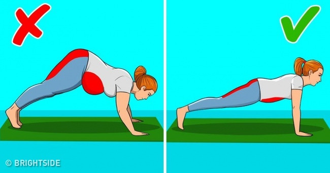Tập plank trong vòng 90 giây, thực hiện 3 lần/tuần là một cách tuyệt vời để điều chỉnh các cơ xung quanh cột sống, lưng và xương chậu.