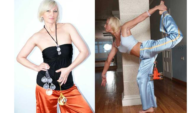 Tatyana Kozhevnikova, một chuyên viên thể dục người Nga đã lập kỷ lục thế giới vô cùng kỳ quặc. Cô được ghi danh vào sách kỷ lục Guinness sau khi dùng "cô bé" của mình để nâng quả tạ nặng 14kg. Được biết, kỷ lục của Tatyana có được là do luyện tập hàng ngày, không phải do bẩm sinh. (Ảnh: Unique)