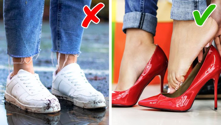 7. Mang giày cao gót: Tin hay không thì tùy, việc đi giày cao gót khiến bạn phải giữ tư thế thẳng cả ngày (bản thân đây là một bài tập thể dục!). Điều này giúp định hình cơ bắp chân, cải thiện độ săn chắc và sức mạnh của chúng. Vì vậy, hành động đơn giản là đi bộ trên giày cao gót có tác dụng đốt cháy calo hàng ngày. Tuy nhiên, hãy lưu ý đến những nguy cơ sức khỏe đến từ việc thường xuyên đi giày cao gót.