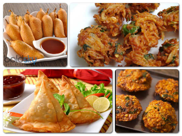 Các món ăn vặt chiên không có giá trị dinh dưỡng và còn khiến bạn mệt mỏi hơn nếu ăn khi đang say rượu. Ảnh: Boldsky.