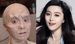 Trong bộ phim The Matrimony, Phạm Băng Băng đã phải ngồi nửa ngày trời để hóa trang gương mặt đáng sợ này.