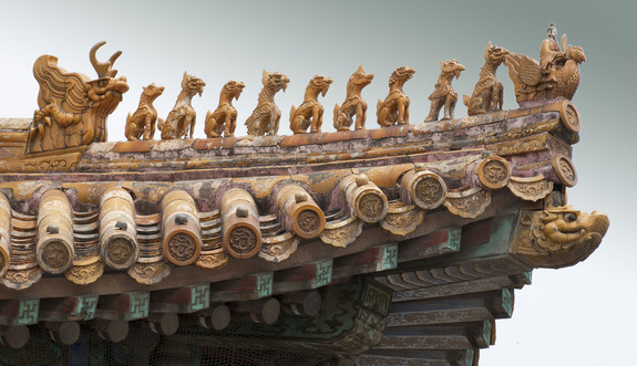 Điện Thái Hòa là cung điện lớn nhất bên trong Tử Cấm Thành, được trang trí độc đáo với hình ảnh những con rồng trên mái nhà.