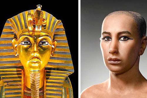 1. Vua Tutankhamun: Vào năm 1922, nhà khảo cổ học Howard Carter đã phát hiện lăng mộ vua Tutankhamun. Đây được xem là 1 phát hiện chấn động. Tutankhamun là 1 Pharaoh Ai Cập cổ đại và là người quan trọng nhất trong lịch sử Ai Cập cai trị vào khoảng năm 1332 - 1323 (TCN). Ông lên ngôi khi 10 tuổi và qua đời trước sinh nhật lần thứ 20 của mình. Nhờ nghiên cứu kỹ lưỡng và chụp cắt lớp vi tính của xác ướp của ông vào năm 2005, thế giới đã có thể nhìn thấy sự xuất hiện tái tạo của vị Pharaoh này.