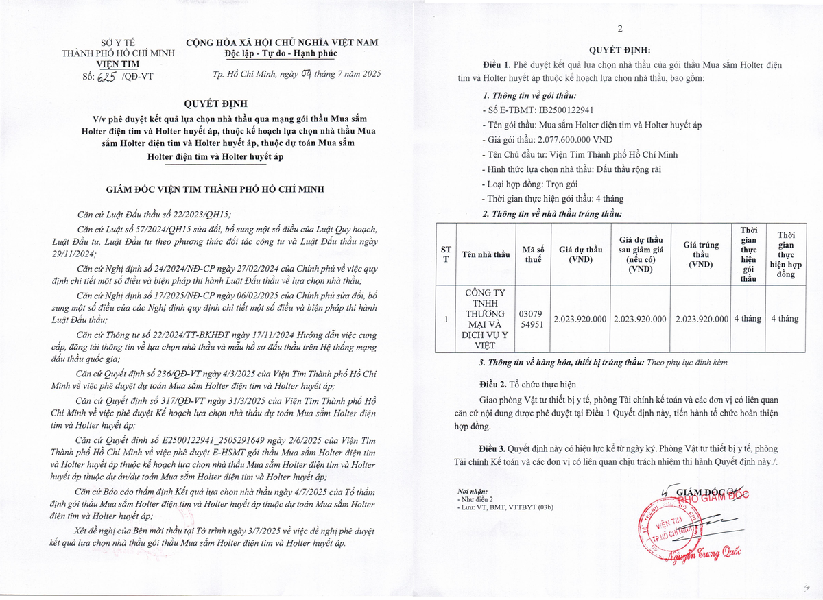 Quyết định số 625/QĐ-VT. Nguồn MSC. qdinh-yviet-1.png