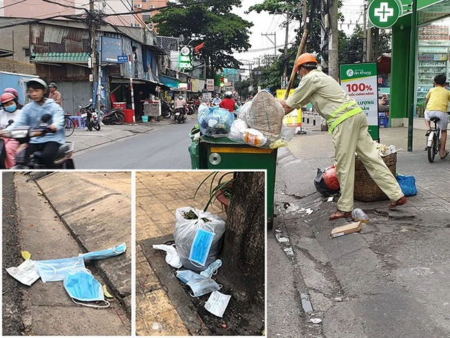 Vứt khẩu trang không đúng nơi quy định có thể bị phạt 7 triệu đồng
