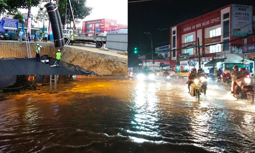 Hồ điều tiết chống ngập thông minh “thất thủ” sau cơn mưa ở TP.HCM