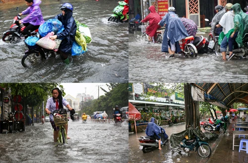 Chùm ảnh cuộc sống của người Sài Gòn đảo lộn vì mưa dầm dề