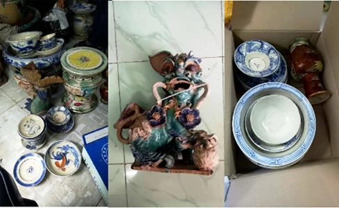 Băng trộm chuyên đột nhập đình chùa sa lưới, gần trăm món cổ vật được thu hồi