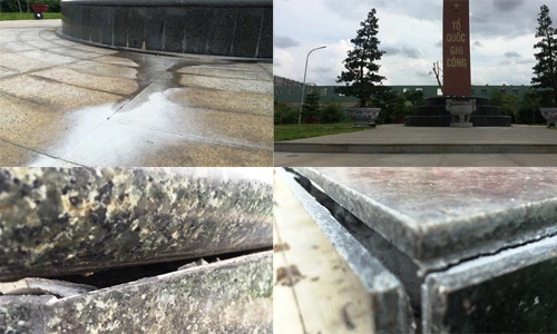 Cận cảnh công trình tưởng niệm liệt sĩ ở Sài Gòn xuống cấp nặng