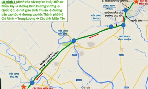 Đường nào từ TP HCM về quê nghỉ Tết đỡ kẹt xe?