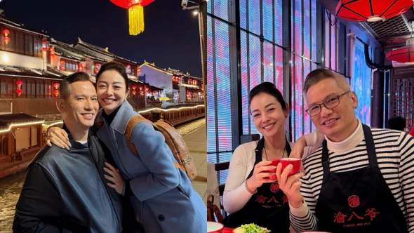 Jennifer Phạm và chồng ngọt ngào trong chuyến du lịch Thượng Hải