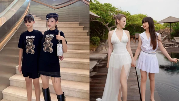 Con gái Huyền Baby 13 tuổi gây sốt với thần thái tiểu thư