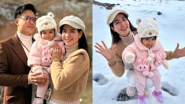 Kha Ly – Thanh Duy đưa con gái sang Thổ Nhĩ Kỳ ngắm tuyết đầu năm