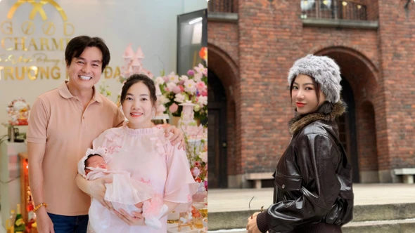 Hot face sao Việt: Vợ chồng Cao Minh Đạt tổ chức tiệc đầy tháng cho con gái