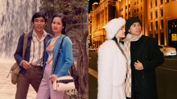 Hot face sao Việt: Vợ chồng NSND Lan Hương chia sẻ ảnh hồi tưởng quá khứ