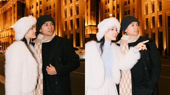 Phương Trinh Jolie quấn quýt ông xã Lý Bình giữa đêm Thượng Hải