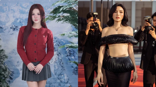 Hot face sao Việt: Diệp Lâm Anh mặc như nữ sinh trong bộ ảnh đón Giáng sinh