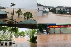 Hàng nghìn ngôi nhà dân ở Hà Tĩnh chìm trong biển nước