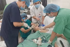 Bé gái 3 tuổi nguy kịch do hóc hạt hướng dương