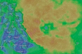 Bão Nokaen mạnh lên nhanh ngoài khơi Philippines